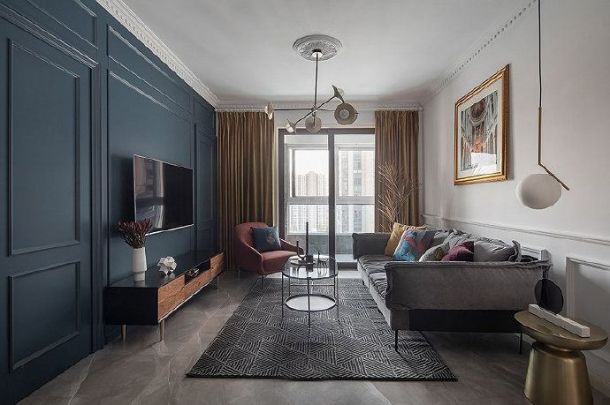 首創(chuàng)國際城115平米法式風(fēng)格裝修設(shè)計效果圖