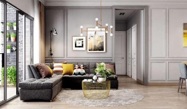 金科天籟城143平米三居室現(xiàn)代簡約風格設計方案效果圖參考