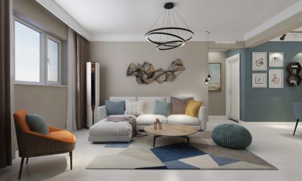 保利心語花園93平米三居室北歐風(fēng)格設(shè)計方案效果圖參考