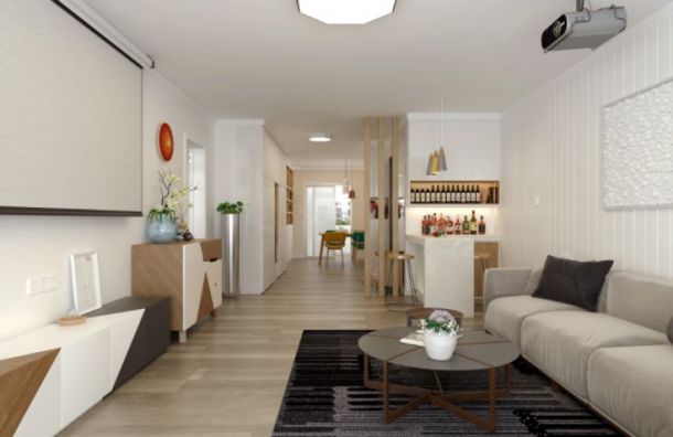 金輝世界城129平米三居室北歐風(fēng)格設(shè)計方案效果圖參考