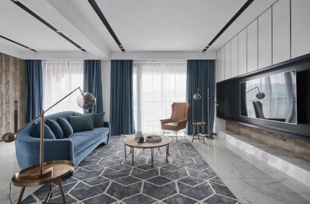 星雨華府129平米三居室北歐風(fēng)格設(shè)計(jì)方案效果圖參考