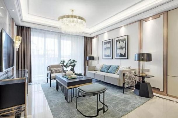 春曉華苑160平米輕奢風(fēng)格裝修設(shè)計效果圖