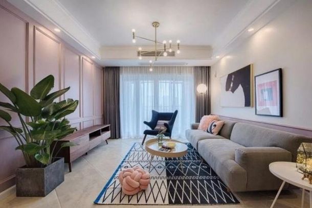 桃源漫步145平米三居室現(xiàn)代簡約風(fēng)格設(shè)計方案效果圖參考