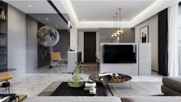 雅居樂(lè)湖居筆記115平米三居室現(xiàn)代簡(jiǎn)約風(fēng)格設(shè)計(jì)方案效果圖參考