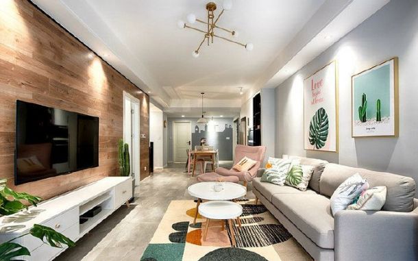 富力城96平米北歐風(fēng)格裝修設(shè)計(jì)效果圖