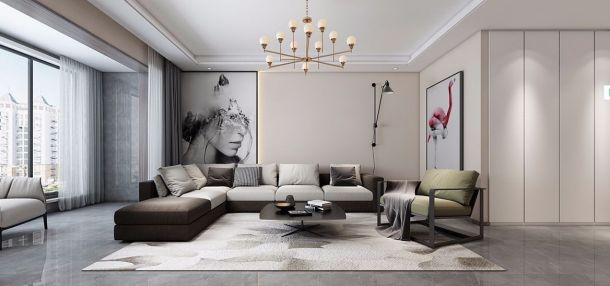 龍湖源著167平米三居室現(xiàn)代簡約風(fēng)格設(shè)計方案效果圖參考