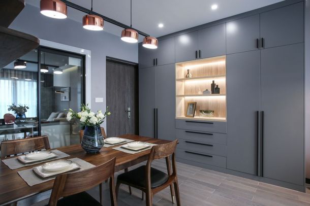 合能公館115平米現(xiàn)代風(fēng)格裝修設(shè)計(jì)效果圖