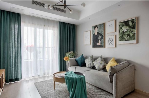 金輝世界城93平米三居室現(xiàn)代簡約風(fēng)格設(shè)計方案效果圖參考