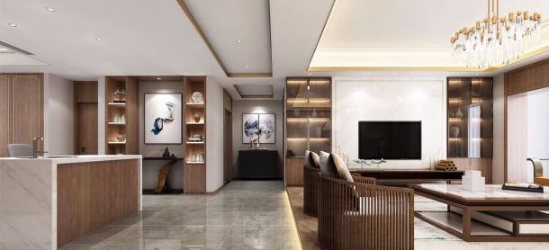 雅居樂御賓府251平米五居室中式風(fēng)格設(shè)計(jì)方案效果圖參考