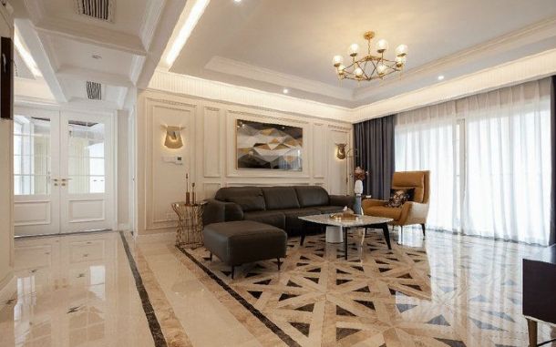 合能公館135平米混搭風(fēng)格裝修設(shè)計(jì)效果圖