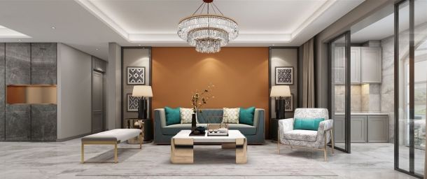 龍湖曲江畔167四居室現(xiàn)代輕奢風(fēng)格設(shè)計(jì)方案效果圖參考