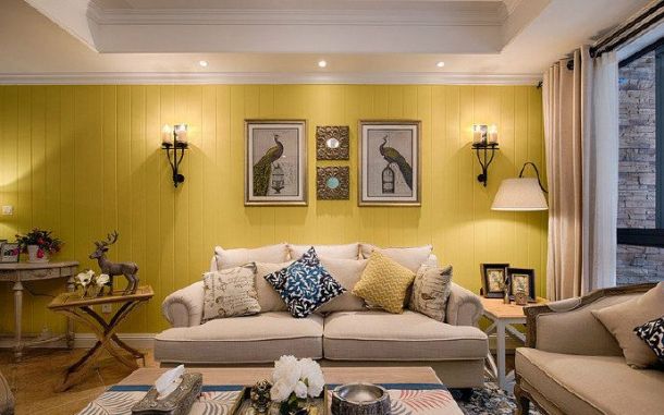 航天城95平米美式風格裝修設計效果圖