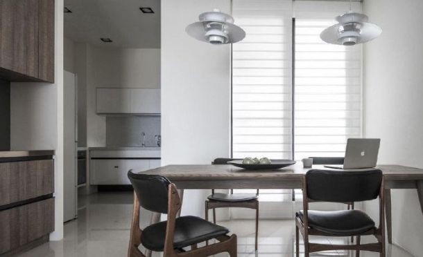 卡布奇諾85平米現(xiàn)代混搭風(fēng)格裝修設(shè)計(jì)效果圖