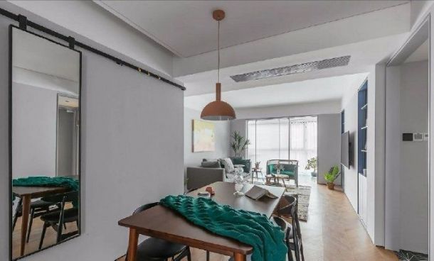 金輝世界城135平米北歐風格裝修設計效果圖