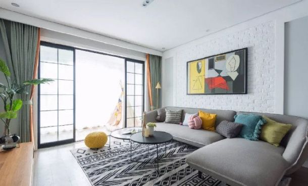 航天城105平米現(xiàn)代簡(jiǎn)約風(fēng)格裝修設(shè)計(jì)效果圖