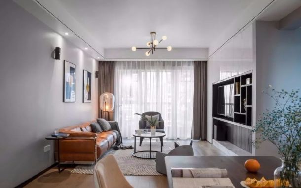 偉業(yè)公館128平米三居室現(xiàn)代簡約風(fēng)格設(shè)計方案效果圖參考