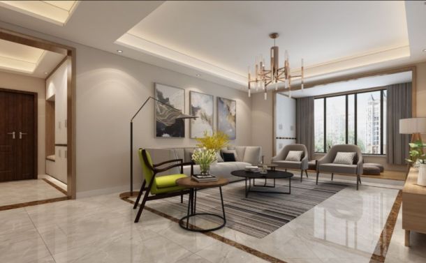 萊安逸琿150平米三居室現(xiàn)代簡約風(fēng)格設(shè)計(jì)方案效果圖參考