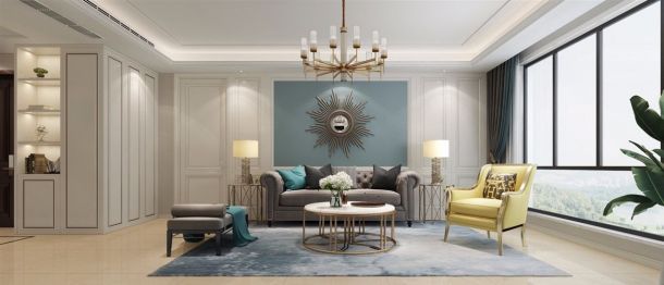 建邦華庭150平米三居室簡美風格設計效果圖