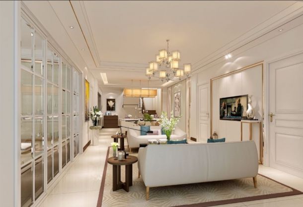 煤炭研究院130平米三居室現(xiàn)代簡約風(fēng)格設(shè)計(jì)方案效果圖參考