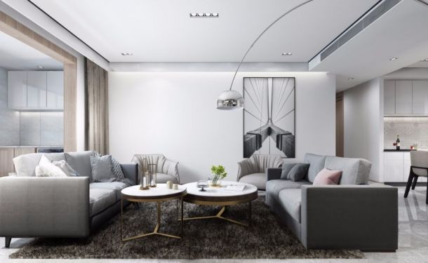 香江灣120平米三居室現(xiàn)代簡約風(fēng)格設(shè)計方案效果圖參考