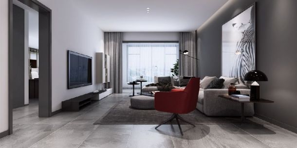 榮華北經(jīng)城180平米四居室現(xiàn)代簡約風格設計方案效果圖參考