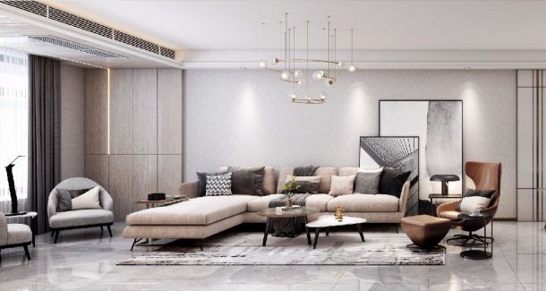 保利春天里110平米三居室現(xiàn)代簡約風(fēng)格設(shè)計方案效果圖參考