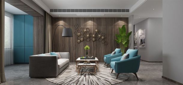 萬達(dá)天樾148平米三居室現(xiàn)代簡約風(fēng)格設(shè)計(jì)方案效果參考