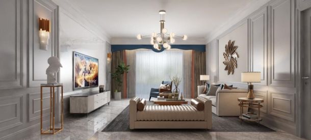 天朗大興郡120平米三居室現(xiàn)代簡約風(fēng)格設(shè)計(jì)方案效果圖參考