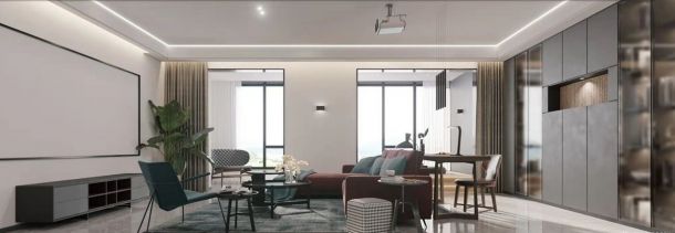 中航樾公館290平米復(fù)式現(xiàn)代簡約風(fēng)格設(shè)計方案效果圖參考