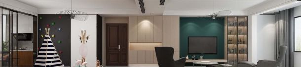 天朗大興郡120平米三居室現(xiàn)代簡約風格設計方案效果圖參考