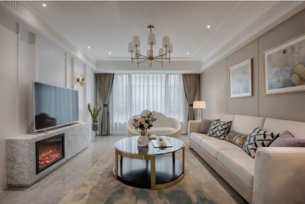 悅美國(guó)際135平米三居室現(xiàn)代簡(jiǎn)約風(fēng)格設(shè)計(jì)方案效果圖參考