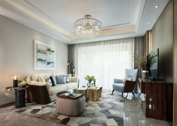 御錦城106平現(xiàn)代輕奢風(fēng)格設(shè)計(jì)方案效果圖參考