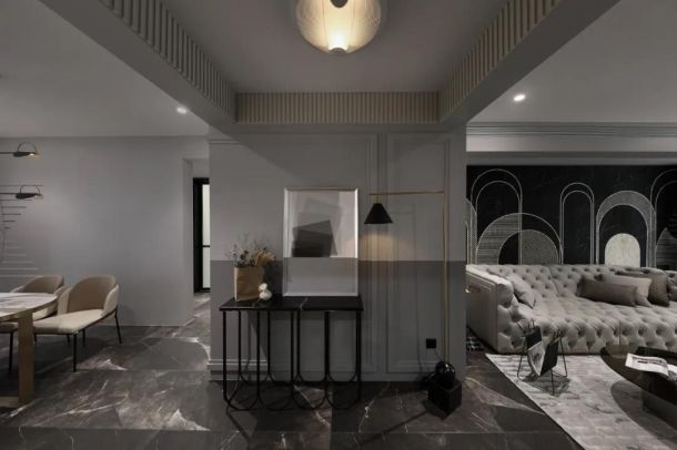 建筑大學(xué)小區(qū)129平米兩居室現(xiàn)代簡(jiǎn)約風(fēng)格設(shè)計(jì)方案效果圖參考