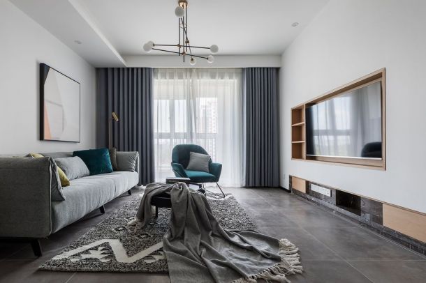 融僑城88平簡約風(fēng)格設(shè)計方案效果圖參考