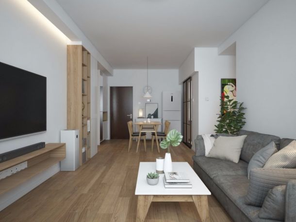 北歐極簡(jiǎn)風(fēng)，建邦華庭小三居性價(jià)比裝修設(shè)計(jì)案例