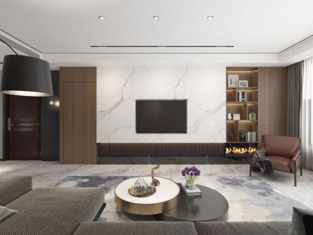 龍湖景粼天序166平裝修設(shè)計參考，輕奢品質(zhì)裝修風格