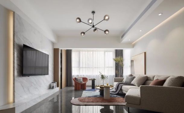 楓林華府135平舊房翻新案例，品質(zhì)裝修現(xiàn)代簡約風(fēng)格