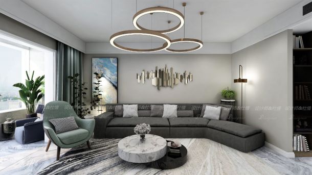 曲江翠竹園140平米三居室現(xiàn)代簡(jiǎn)約風(fēng)格效果圖參考