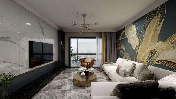 春林小區(qū)89平米兩居室現(xiàn)代簡(jiǎn)約風(fēng)格裝修案例效果圖參考