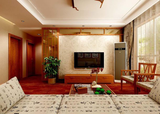 紫薇東進111平米新中式風格設(shè)計方案