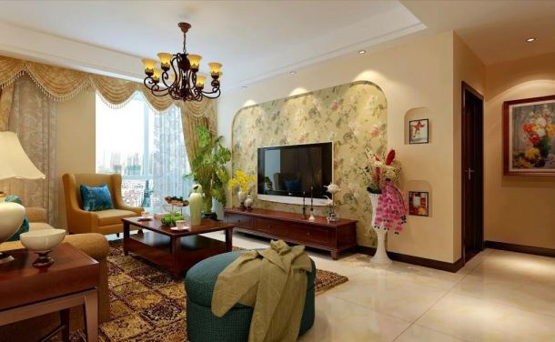 雅荷四季城127美式鄉(xiāng)村風格