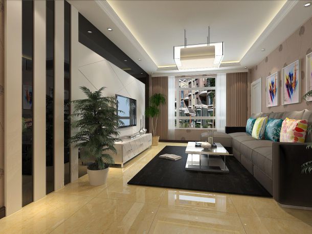 上林灃苑84.88平現(xiàn)代簡(jiǎn)約風(fēng)格設(shè)計(jì)方案