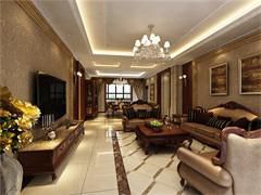 咸陽市政府小區(qū)160平歐式風格設(shè)計方案