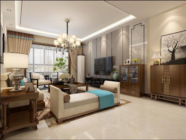 香榭蘭廷133 簡約中式風(fēng)格設(shè)計(jì)方案