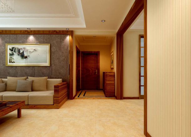 紫薇東進111平米新中式風格設(shè)計方案