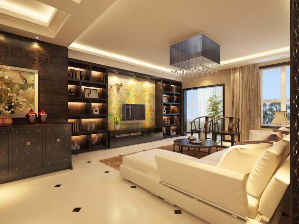 銘城國際社區(qū)160平方簡(jiǎn)約中式