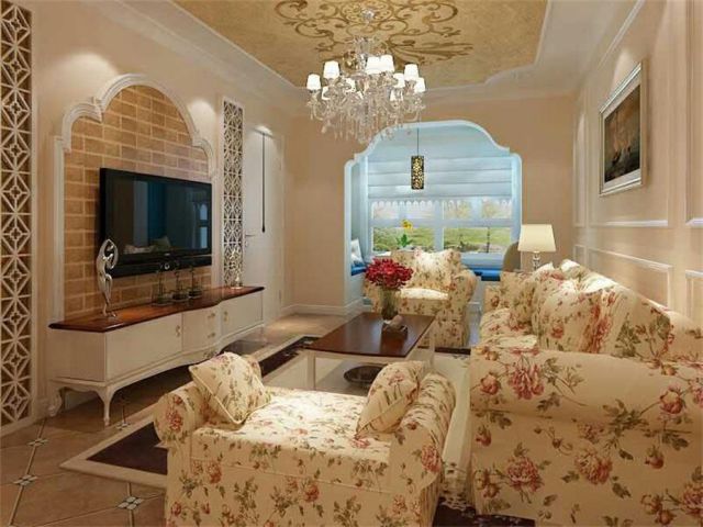 曲江亮麗家園90平混搭風(fēng)格設(shè)計(jì)方案