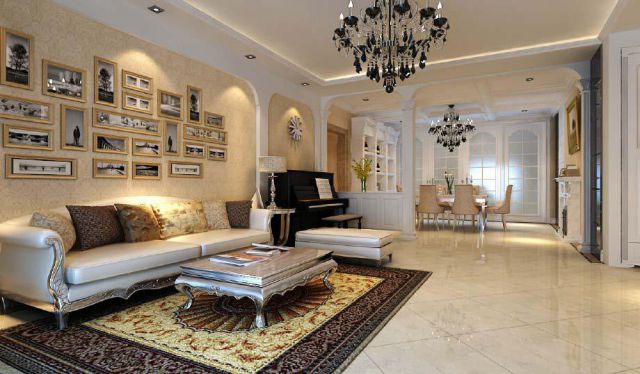 高科尚郡99平米歐式設(shè)計方案