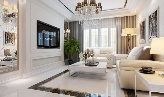 綠地曲江名城127平簡(jiǎn)歐風(fēng)格設(shè)計(jì)方案