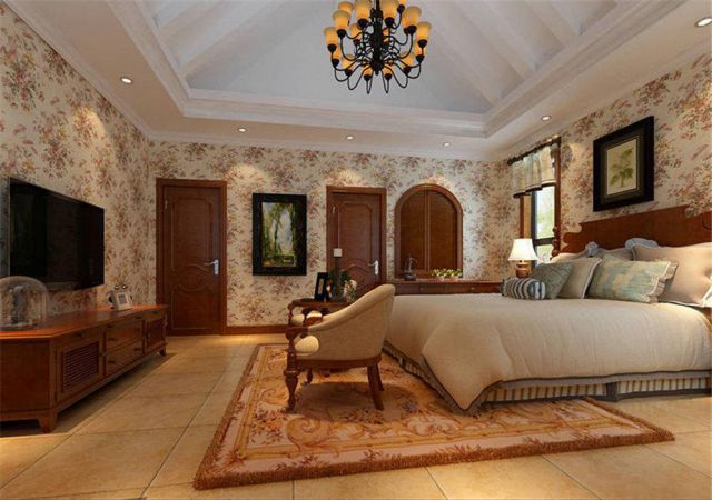 保利金香檳103平米美式設(shè)計(jì)方案